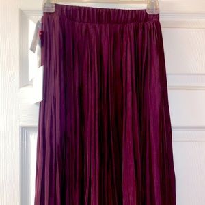 Burgundy twirl skirt Wilfred (aritzia)